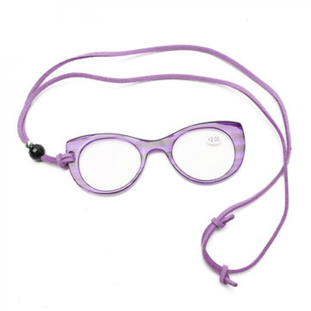 Women Hanging Light AC Hand Holding Glasses Computer Cat Eye Reading Glasses for Reading Glasses