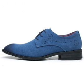 Men Carved Leather Non Slip Large Size Casual Formal Shoes for Formal Shoes