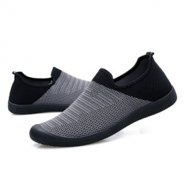 Men Knitted Fabric Super Breathable Soft Sole Sports Casual Sneakers for Sneakers