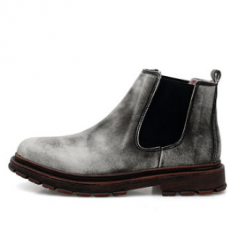 Men Classic Outdoor Work Style Non Slip Warm Lining Chelsea Boots for Boots