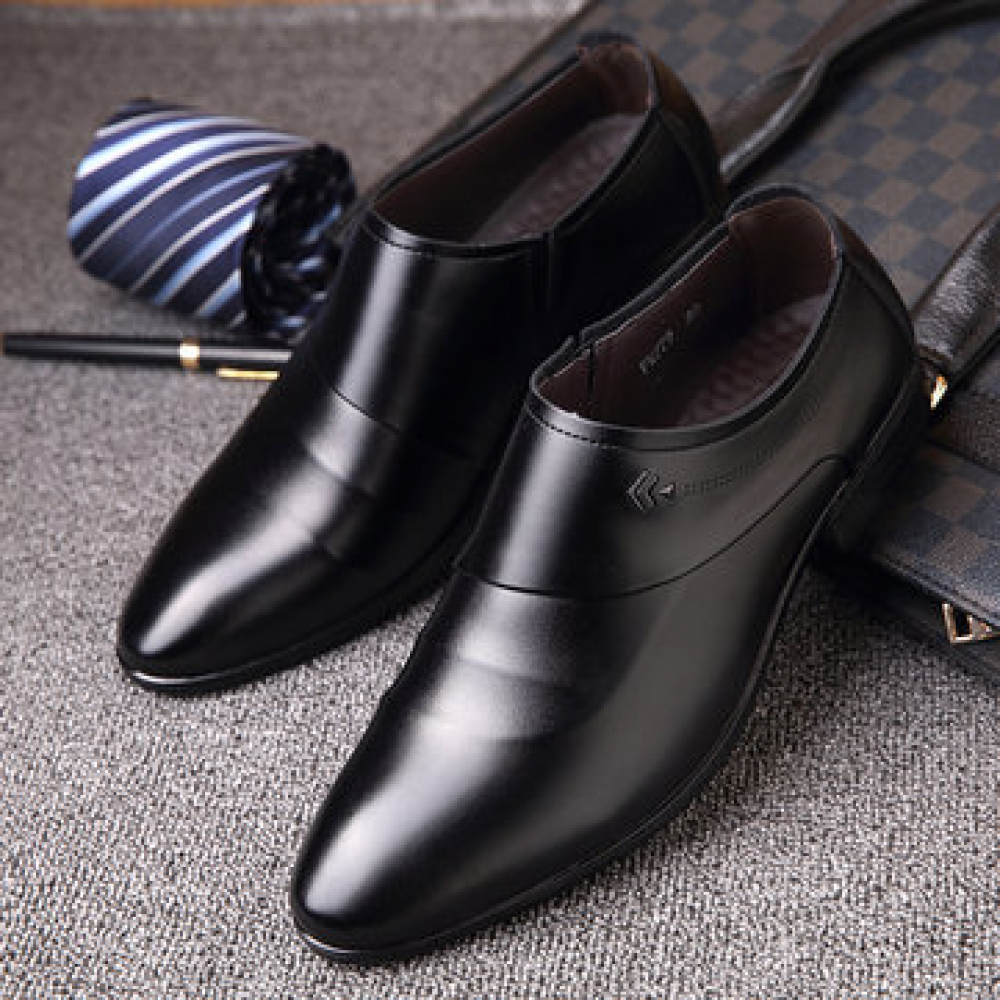 Men Microfiber Leather Slip On Business Casual Shoes for Formal Shoes