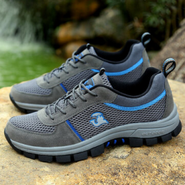 Men Mesh Fabric Non Slip Breathable Outdoor Casual Hiking Sneakers for Sneakers