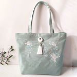 Women Canvas National Style Handbag Tote Bag Shoulder Bag for Bags