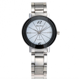 Classic Quartz Creative Couple Watch Stainless Steel Minimalist Watch Casual Wrist Watch Gifts for Couple Watches