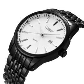 Casual Style Full Steel Men Wrist Watch Date Display Quartz Watches for Men Watches