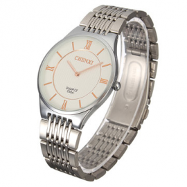 CHENXI Couple Watch Simple Stainless Steel Watch for Couple Watches